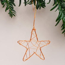 Load image into Gallery viewer, Mini Copper Star Christmas Card
