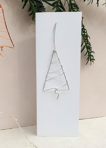 Mini Silver Tree Christmas Card