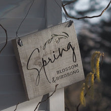 Load image into Gallery viewer, Engraved Spring Blossom Sign

