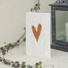 Load image into Gallery viewer, Carved Heart in Plaster Plaque
