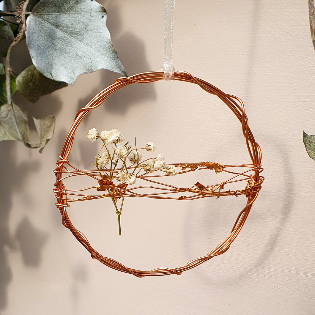 Mini Copper Wire Wreath