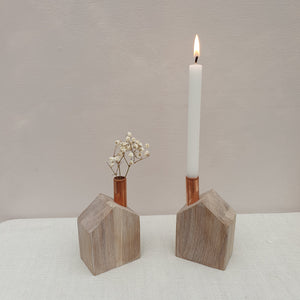 Contemporary Forever House Candle Holder Vase
