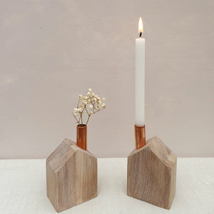 Contemporary Forever House Candle Holder Vase