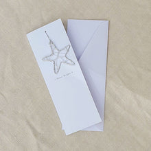 Load image into Gallery viewer, Mini Silver Star Christmas Card
