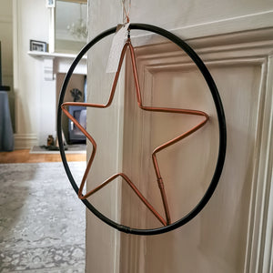 Copper Star and Circle Wreath