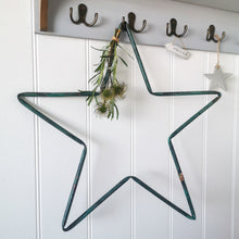 Load image into Gallery viewer, Green Copper Metal Star
