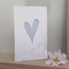 Load image into Gallery viewer, Personalised Silver Heart Plaque
