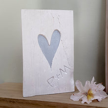Load image into Gallery viewer, Personalised Silver Heart Plaque
