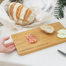 Load image into Gallery viewer, Personalised Engraved Oak Serving &amp; Chopping Board
