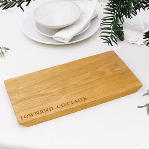 Personalised Engraved Oak Serving & Chopping Board