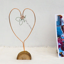 Load image into Gallery viewer, Personalised Mother&#39;s Day Copper Floral Heart Decoration

