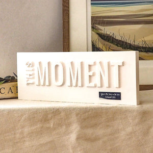 Personalised This Moment Plaque