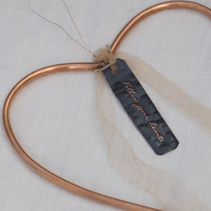 Embossed Copper Gift Tag