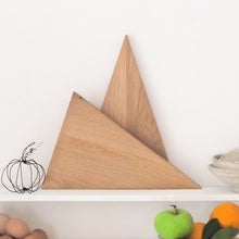 Load image into Gallery viewer, Triangular Oak Serving Board
