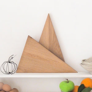 Triangular Oak Serving Board