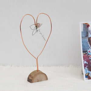 Personalised Mother's Day Copper Floral Heart Decoration