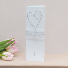 Load image into Gallery viewer, Silver Love Heart Card

