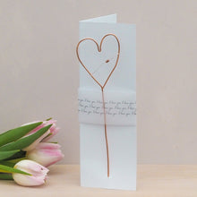 Load image into Gallery viewer, Copper Love Heart Card
