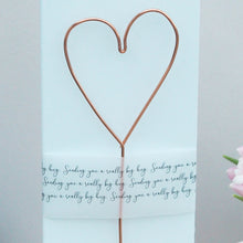 Load image into Gallery viewer, Really Big Hug Copper Heart Card
