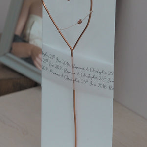 Personalised Copper 7th Wedding Anniversary Heart