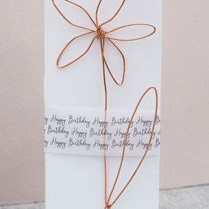 Wire Flower Birthday Card