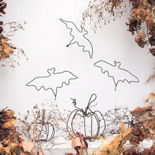 Load image into Gallery viewer, Free-standng Wire Halloween Bat

