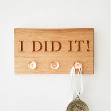 Load image into Gallery viewer, Mini Medal Display Holder in Oak
