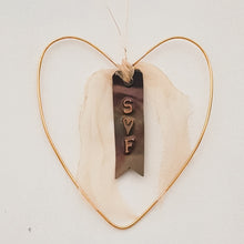 Load image into Gallery viewer, Personalised Little Copper Wire Heart
