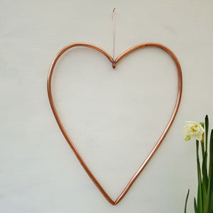 Copper Metal Heart