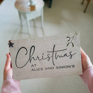 Personalised Engraved Christmas Sign