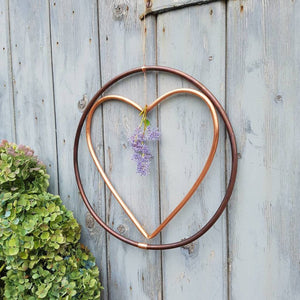 Copper Heart Wreath