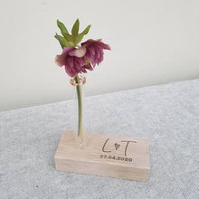 Load image into Gallery viewer, Personalised Little Wedding Anniversary Bud Vase
