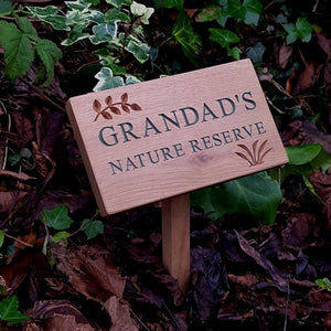 Personalised Engraved Natural Oak Plaque